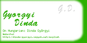 gyorgyi dinda business card