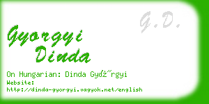 gyorgyi dinda business card